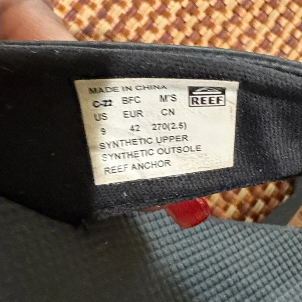 Reef Classic Black Sandals-Size 9